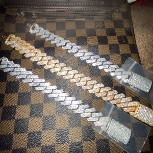Cuban link diamond bracelet
